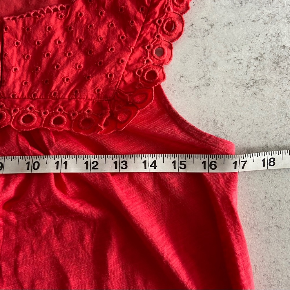Boden Eyelet Trimmed Tank Sz 10 - Picture 5 of 6